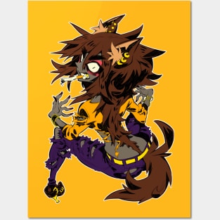 Werewolf girl Posters and Art